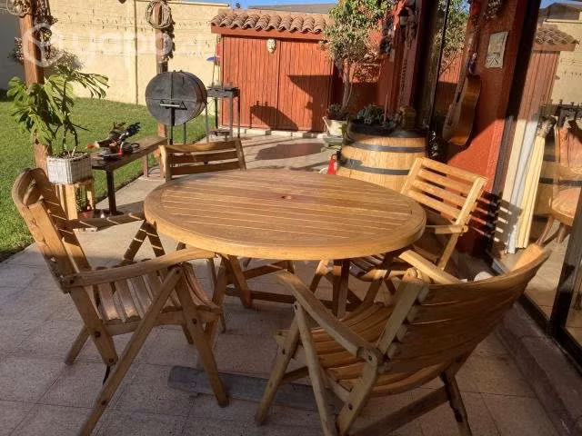 Juego de terraza de mañio