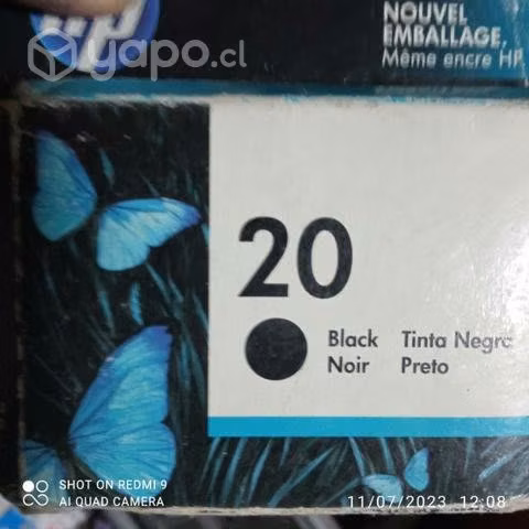 Tinta HP 20 black original