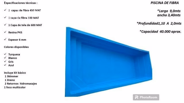 Piscinas de fibra de vidrio