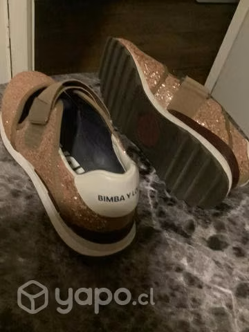 Sneakers BIMBA Y LOLA Glitter - Talla 38 - Imagen 4