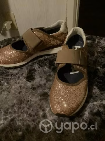 Sneakers BIMBA Y LOLA Glitter - Talla 38 - Imagen 3