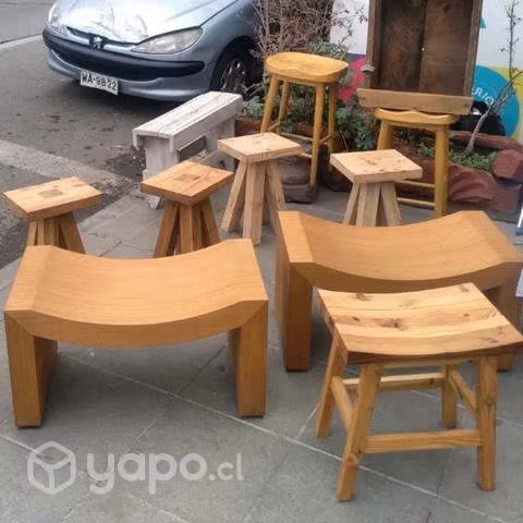 Banquetas maderas nativas todo nuevo