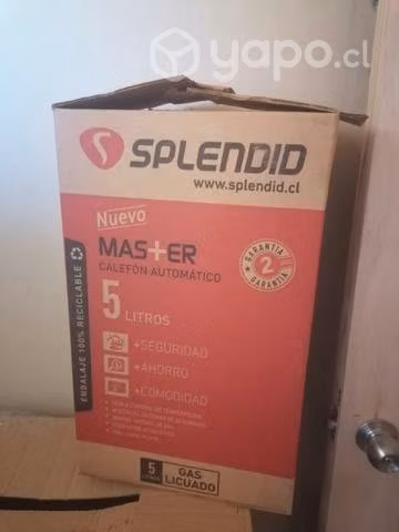 Calefont 5 litros con gabinete.