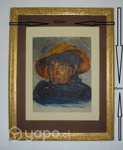 Cuadro Al Oleo Pintado Por Hernan Toro G. 1952