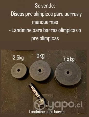 Discos Preolímpicos + Landmine
