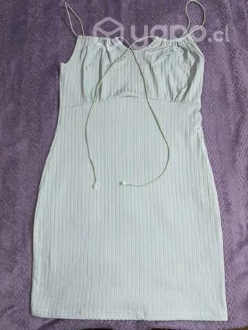 Vestido verde agua