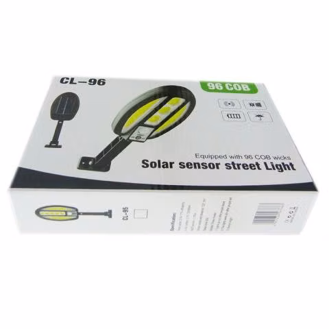 Foco Solar Pared LED COB Con Sensor Movimiento