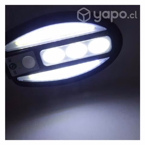 Foco Solar Pared LED COB Con Sensor Movimiento