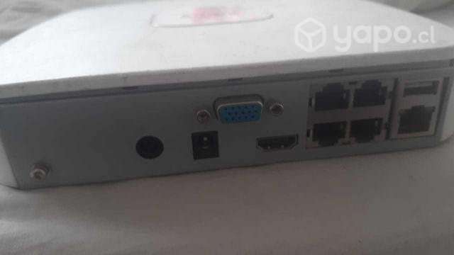 Grab. camaras de seguridad NVR 4 puertos POE RJ_45 - Imagen 4