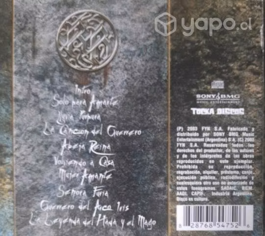 CD de Rata Blanca Poder Vivo