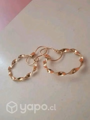 Cadena y aros 18k - Imagen 4