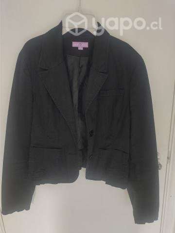 Blazer negro algodón talla M - Imagen 5