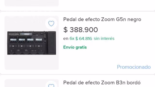 Pedalera multiefectos ZOOM G5N