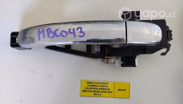 Manilla Ext Cromad Pta del der (MBC043) Mazda BT50