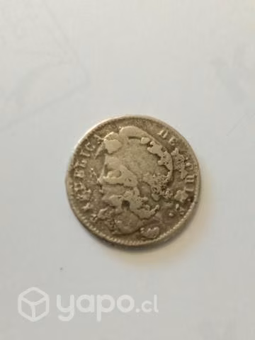 Monedas medio decimo de 1855