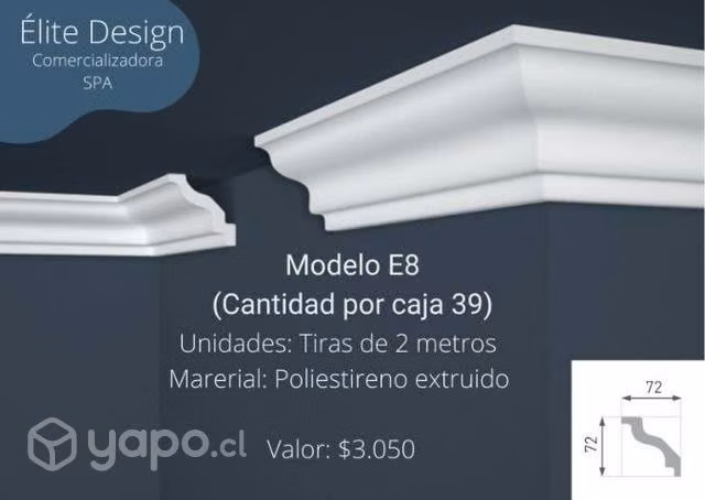Cornisas desde $990