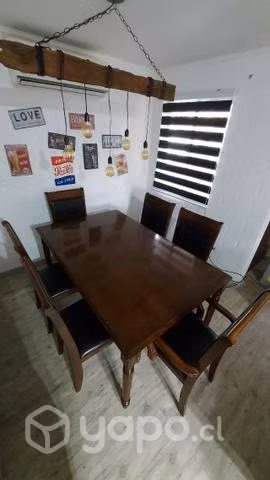 Comedor 4 sillas 2 sitiales