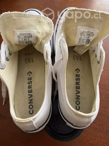 Zapatilla converse blanca con plataforma 36.5