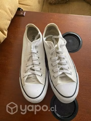 Zapatilla converse blanca con plataforma 36.5