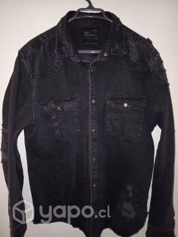 Camisaco Zara de jeans - Imagen 3