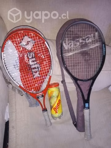 Juego de 2 raquetas, Nassau adulto y Sufix junior