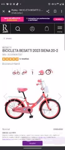 Bicicleta aro 20 besatti