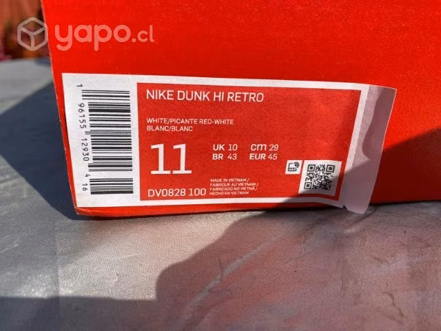 Zapatillas Nike dunk hi 11 us