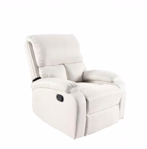 Berger Reclinable Moderno de Lino Marfil Marruecos