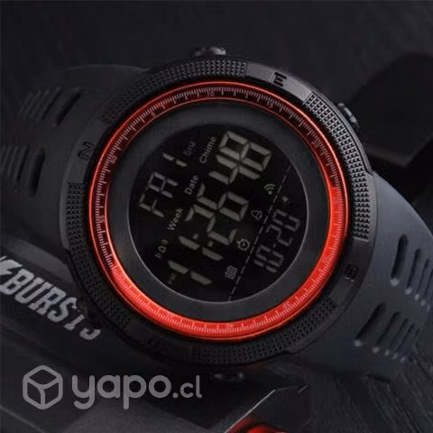 Reloj Digital Deportivo Resistente Al Agua Negro