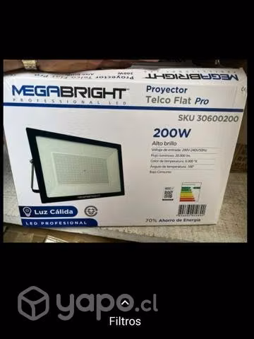 Proyector LED 200W Telco Flat Pro 6000K