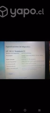 Notebook pantalla mal estado