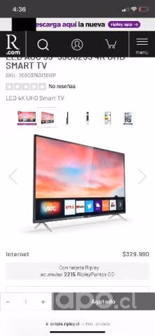 Televisor AOC 55 pulgadas
