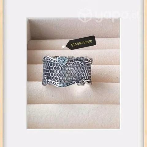 Hermosos anillos estilo pandora, plata 925