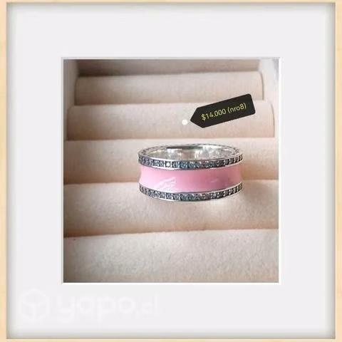 Hermosos anillos estilo pandora, plata 925