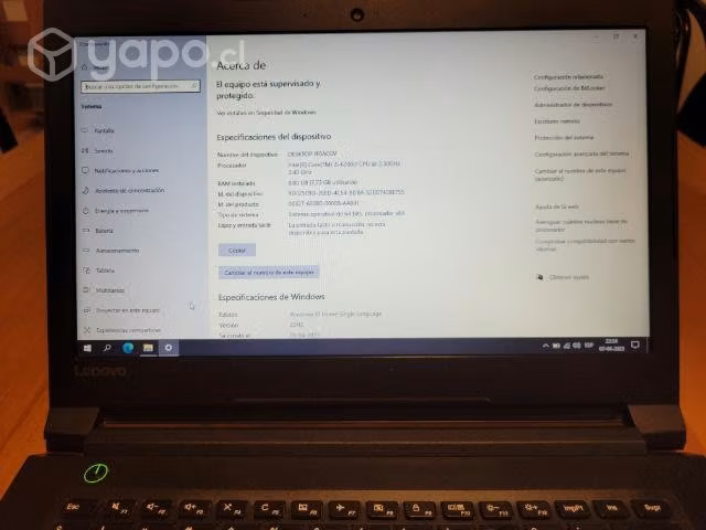 Lenovo V310 i5, 512 gb SSD, 8gb ram - Imagen 3