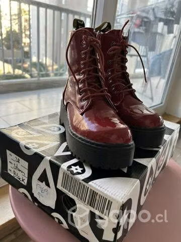 Botines charol rojo - Imagen 5