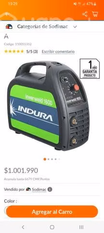 Maquina de soldar 1600 en buen estado y poco uso
