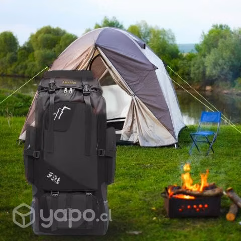 Mochila Camping Outdoor 90 L Negro