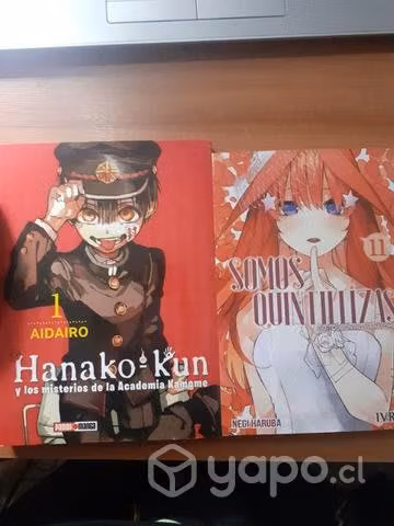Mangas de hanako-kun y quitillizas