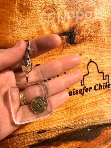 Llavero con moneda Original de Israel