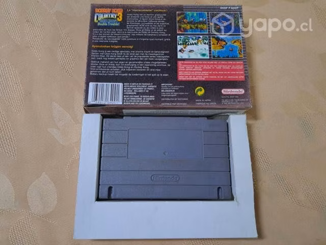 J124: juego snes donkey kong country 3