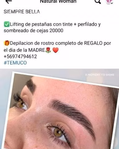 Cosmetologa certificada NATURAL WOMAN