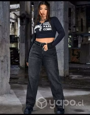 Jeans Negros Talla grande - Imagen 2
