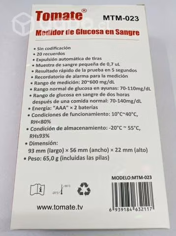 Medidor de glucosa en sangre