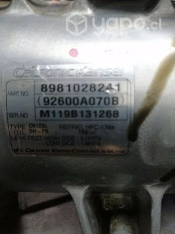 Compresor de aire acondicionado chevrolet dimax