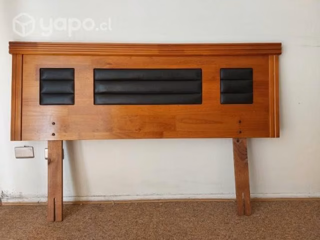 Cama 2 plazas, base, respaldo