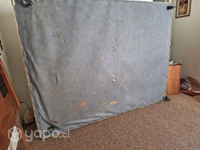 Cama 2 plazas, base, respaldo