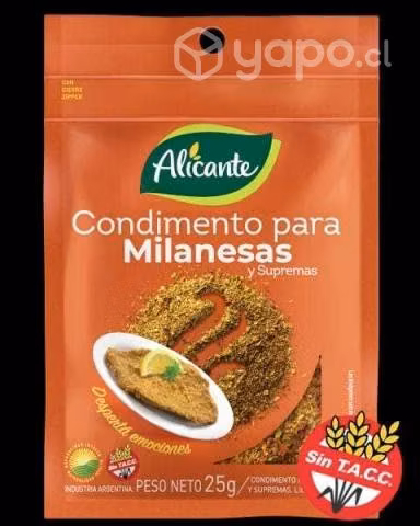 Condimentos milanesa alicante