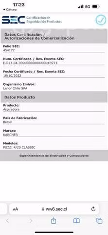 Aspiradora karcher puzzi 4/20 classic