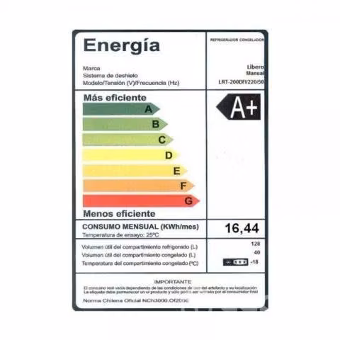 Refrigerador Libero 168 Lts